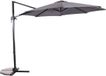 Lesli living Grande parasol voile Libra Gris 3m