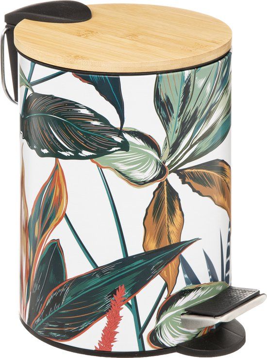 BEAU by Bo 5Five Palawan - 3L Pedal Bin with Bamboo Lid - Soft Close