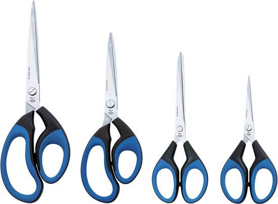 Wedo Soft Cut Premium Kantoor- & Knutselschaar - Soft Grip - 21cm - Blauw/Zwart