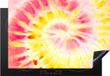 Merkloos KitchenYeah® Inductie beschermer 77x51 cm - Tie dye - Paars - Geel - Inductie kookplaat accessoire