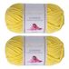 Utopia Crafts Cuddle Super Chunky Chenille Soft Yarn for Knitting and Crochet 2x 100g (Lemon)