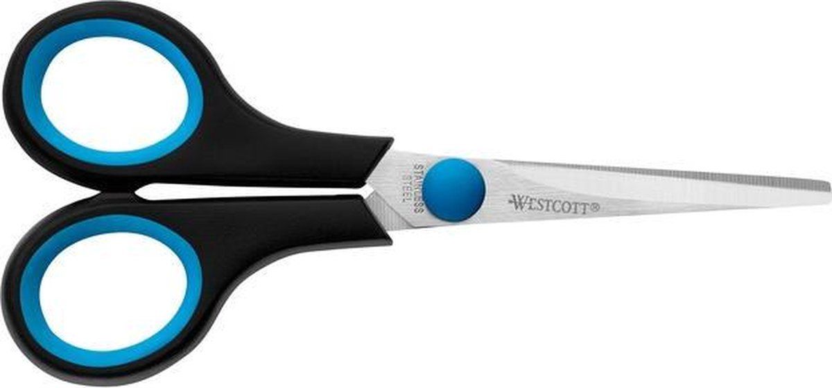 Westcott Schaar Linkshandig Easy Grip 14 Cm Rvs Zwart