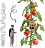 KADAX Aluminium Tomatenspiraalstokken, 120 cm, 5 stuks