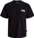 JACK&JONES JCOMARINA BACK PRINT TEE SS CREW NECK Jongens T-shirts Zwart S