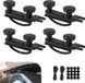Porte-bagages universel - Jeu de 4 fixations universelles pour coffre de toit pour barres de toit de voiture avec étriers en U - 2 sangles - 25 mm autocollants ronds à pois