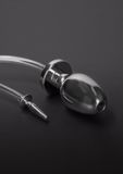 Shots Steel Fire Hose Penis Plug with Buttplug