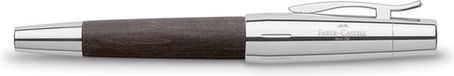 Faber-Castell Vulpen E-motion Chroom/Bruin Perenhout B Zwart