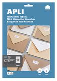APLI 12926 - Permanente witte etiketten 38,0 x 21,2 mm 10 vellen