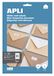 APLI 12926 - Permanente witte etiketten 38,0 x 21,2 mm 10 vellen