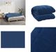 vidaXL Verzwaringsdeken 138x200 cm 6 kg Badstof Blauw