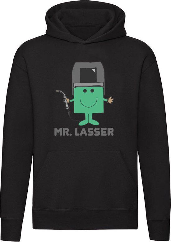 Sol's Mr. Lasser Hoodie Zwart - Unisex - Maat M