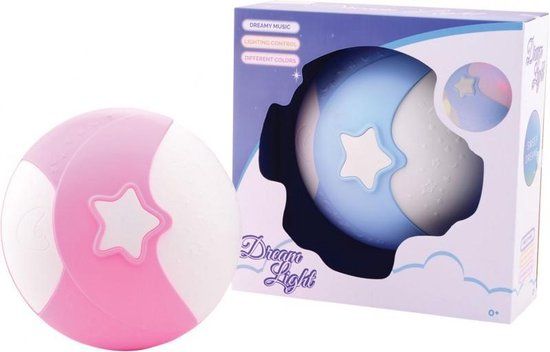 Dreamlight Happy World Magisch nachtlampje met geluid 2 assorti - 8711866222452