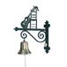 Imex El Zorro Imex El Zorro 11874 deurhouder met bel Flamenco, 370 mm, messing, zwart, 37 x 12 x 35 cm