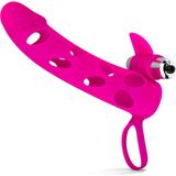 EasyToys EQOM Purchasing B.V. Penis Sleeve Met Bullet Vibrator - Roze