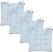 Mica Decorations coussin de chaise Paddy matelas - 4x - bleu clair - 46 x 46 x 7 cm