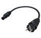 NWP Netsnoer 0,5 m Schuko stekker op powerCON True1 bus - 3x1,5 mm² - rubberen slang - NAC3FX-W