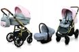 BabyLux® Poussette 3en1 ASPERO - ROSE CLAIR