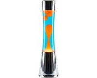 Fisura LED-lavalamp Chrome, Blue en Oranje