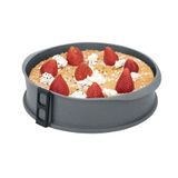JATA HMOL1124 - Bakvorm van siliconen, taartvorm, afneembaar, glazen bodem, anti-aanbaklaag, flexibel, geschikt voor: oven, vriezer en vaatwasser, BPA-vrij, diameter 26 cm, 6,4 cm