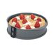 JATA HMOL1124 - Bakvorm van siliconen, taartvorm, afneembaar, glazen bodem, anti-aanbaklaag, flexibel, geschikt voor: oven, vriezer en vaatwasser, BPA-vrij, diameter 26 cm, 6,4 cm