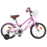 vidaXL Kinderfiets 16 Inch Licht Roze