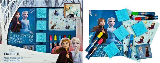 Undercover Frozen Mega Stempel- en Kleurset knutselpakket voor kinderen.