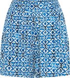 ICHI IHMARRAKECH AOP SHO4 Dames Korte broeken S Viscose Blauw
