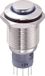 TRU COMPONENTS 701860 LAS2GQH-11ZE/B/12V/N/P Interrupteur à bouton-poussoir résistant au vandalisme 250 V/AC 3 A 1x marche/marche Continu Bleu