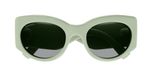 Gucci GG1544S Lunettes de soleil femme rondes vertes grises 53mm