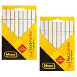 Idena 90264 - Markeerstift, 2 doosjes van 8 in heldere kleuren, wigvormige punt met lijndikte 1-4 mm