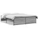 Sonoma Lit Double Lit Adulte Cadre De Lit Sans Matelas Sonoma Gris 160x200 cm