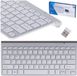 IKONKA Clavier sans fil Smart TV Argent