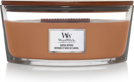 WoodWick Santal Myrrh Ellipse Candle - Oval - 19.10 cm - Brown