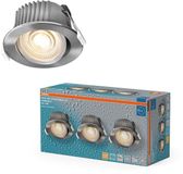 Osram Spot Set LED inbouwspot DIM IP44 Richtbaar satijnnikkel, set van 3