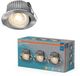 Osram Spot Set LED inbouwspot DIM IP44 Richtbaar satijnnikkel, set van 3
