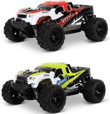 Blij'r Speed'r - Monster Truck RC 1:18 4WD RTR avec Batterie Supplémentaire 40km/h - Rouge