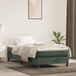 Maison Exclusive - Cadre de lit avec sommier tapissier, vert foncé, 80 x 200 cm, velours