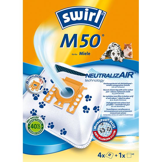 Swirl M50 Stofzuigerzakken - 4 stuks - Universeel - Geschikt voor Miele