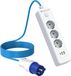 Prise multiple CEE avec 3 prises et fiche 3 pôles - 10 A 220 V 2500 W - Câble de camping de 5 m 3 x 1,5 mm²