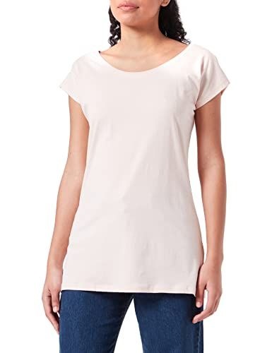 Build Your Brand Women's T-shirt - Wide Neck - Pink - 3XL