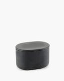 Serax Cose pot à couvercle ovale L Gris Porcelaine 6.5cm