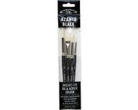 Winsor & Newton Set van 4 transparante houten penselen