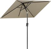 LifeGoods Parasol - Jardin - 205x136cm - Inclinable à 30° - Imperméable - UPF50+ - Taupe