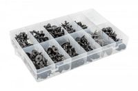 HÖGERT TECHNIK - Autoclipset voor VOLVO carrosserie, bevestigingsclips, kunststof, spreidklinknagels, sierlijsten, clips, deurbekleding, bumper, spatborden, montageset voor personenauto's, werkplaats