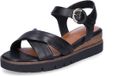 Tamaris Dames Sandalen met Sleehak Zwart Suède Maat 36