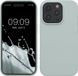 kwmobile Case voor iPhone 15 Pro Max - Slank TPU-Hoesje met Zachte Afwerking - In cool mint