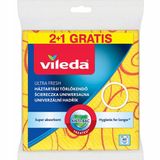 Vileda Universele Doekjes Zilverionen Microvezel Geel 39x36 cm (3 stuks)