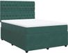 vidaXL Boxspringbed met matras, donkergroen, 140x200 cm, fluweel