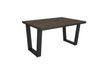 Table à manger effet bois de chêne foncé 140x90x74cm