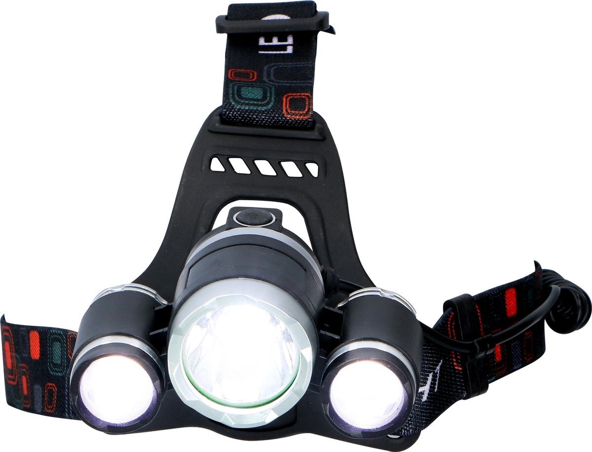 Grundig hoofdlamp - 3 lichtpunten - LED - 200 Lumen